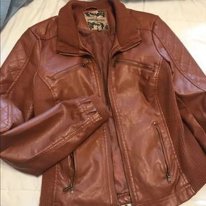 Faux Leather Jacket